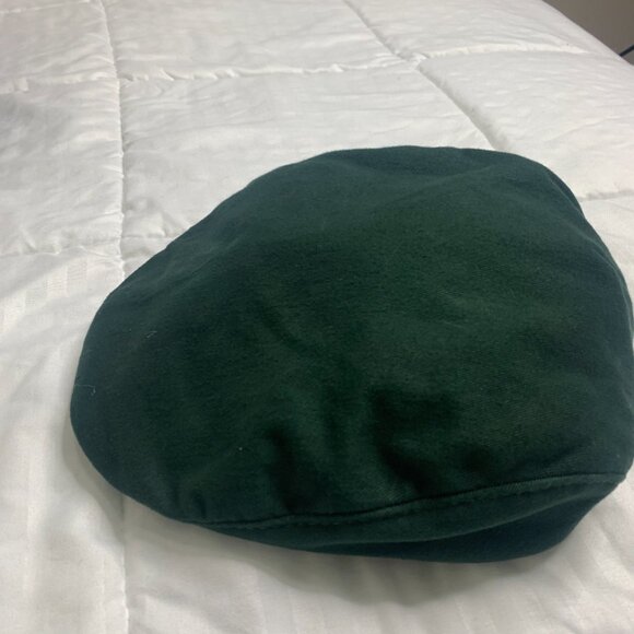 Pebble Beach Traditional Green Cotton Golf Flat Cap - Picture 3 of 5